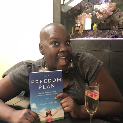 Reader holding The Freedom Plan (6)