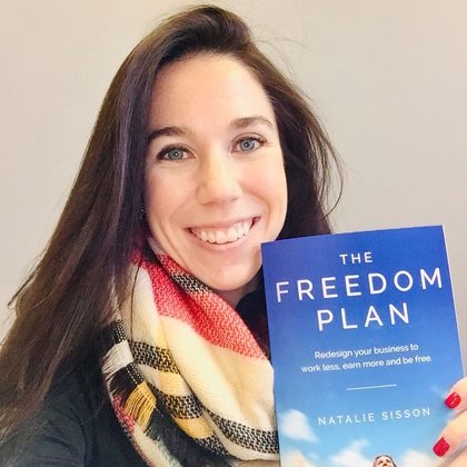 Reader holding The Freedom Plan (12)