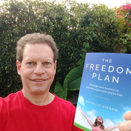 Reader holding The Freedom Plan (16)