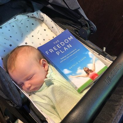 Reader holding The Freedom Plan (18)