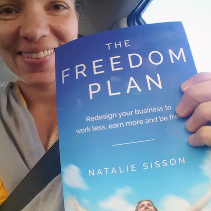 Reader holding The Freedom Plan (20)