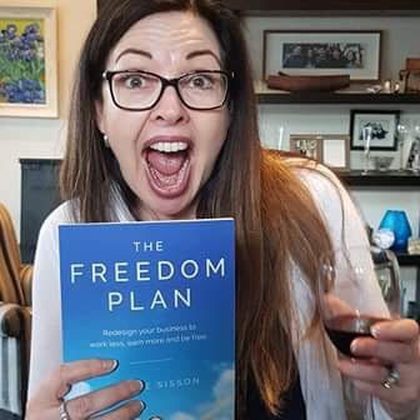Reader holding The Freedom Plan (21)